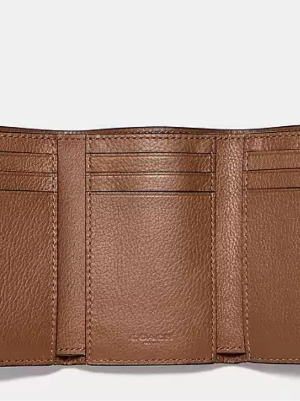 Coach Brown Leather Passport Wallet - Picture 2 of 3